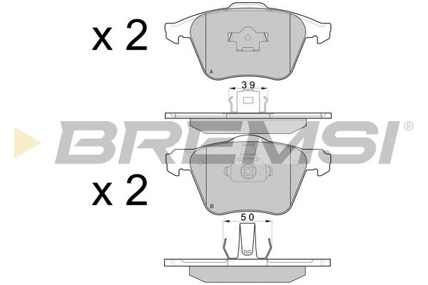 Brake Pad Set, disc brake (BP3062)
