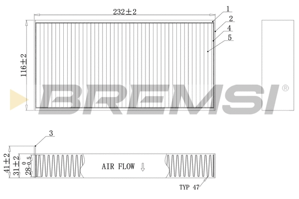 Filter, cabin air (FC0914)