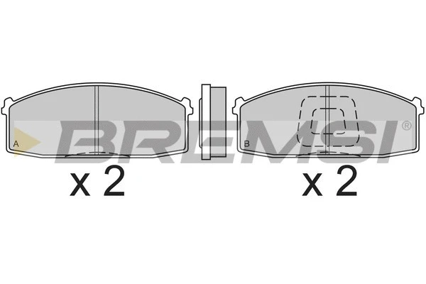 Brake Pad Set, disc brake (BP2199)