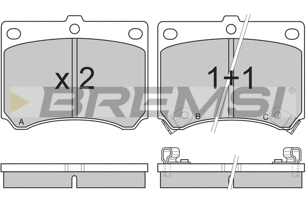 Brake Pad Set, disc brake (BP2491)