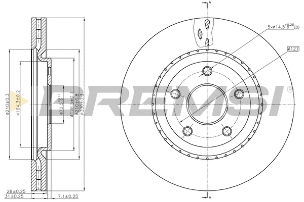 Brake Disc (CD8216V)