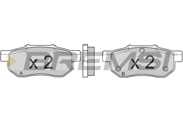 Brake Pad Set, disc brake (BP2548)