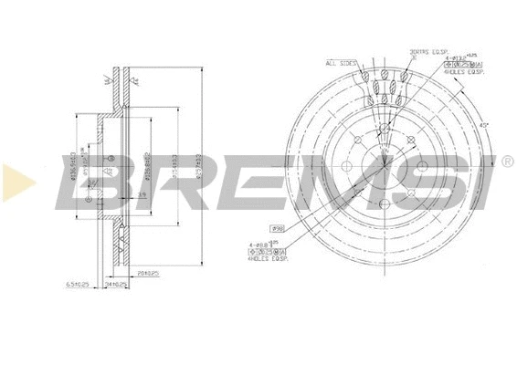 Brake Disc (CD6521V)