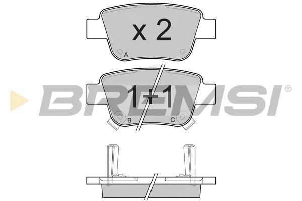 Brake Pad Set, disc brake (BP3112)