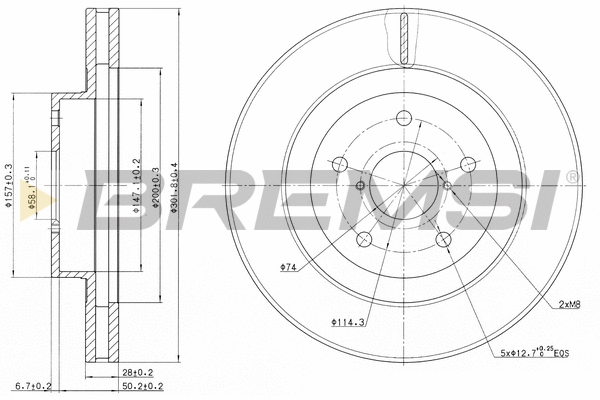 Brake Disc (CD7857V)