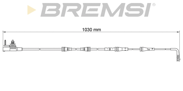 Warning Contact, brake pad wear (WI0923)