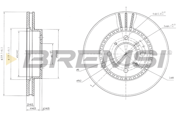 Brake Disc (CD6511V)