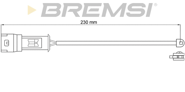 Warning Contact, brake pad wear (WI0575)