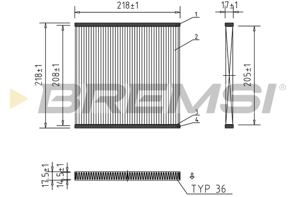 Filter, cabin air (FC0089)