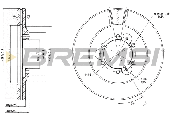 Brake Disc (CD6694V)