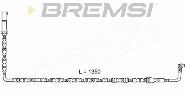 Warning Contact, brake pad wear (WI0680)