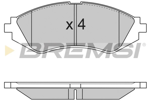 Brake Pad Set, disc brake (BP2718)