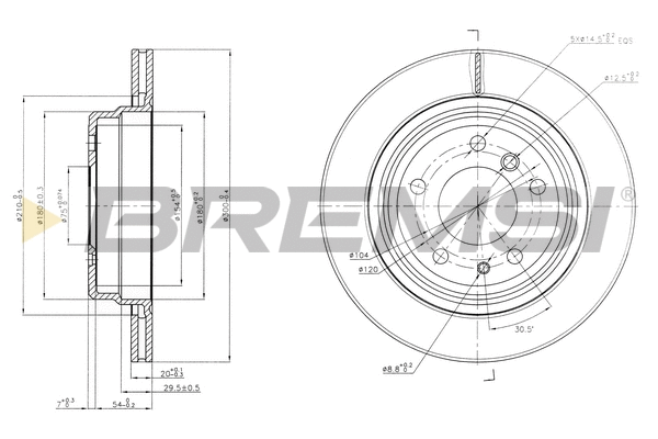 Brake Disc (CD6955V)