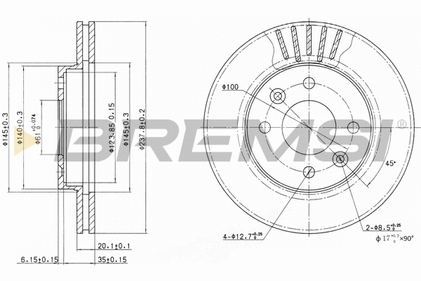 Brake Disc (CD6158V)
