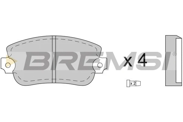 Brake Pad Set, disc brake (BP2073)