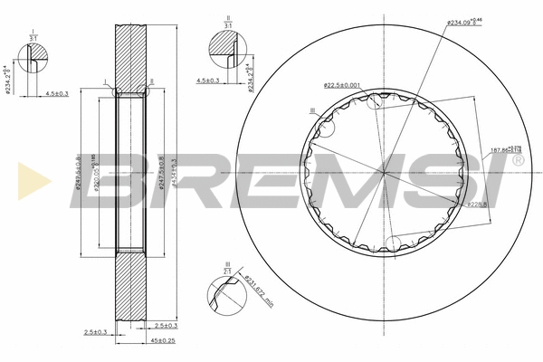 Brake Disc (CD5249S)