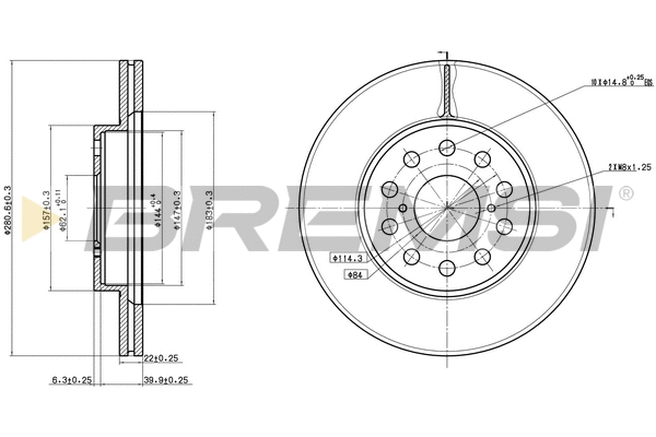 Brake Disc (CD6749V)