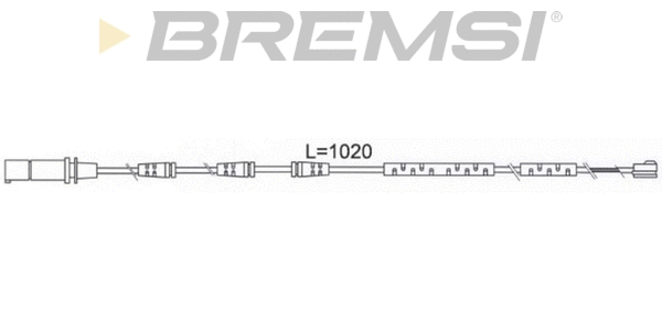Warning Contact, brake pad wear (WI0686)