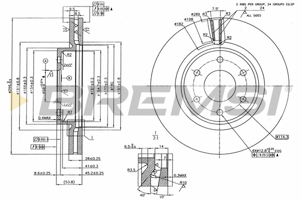 Brake Disc (CD7332V)