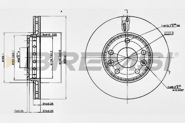 Brake Disc (CD7728V)