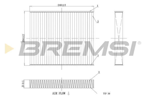 Filter, cabin air (FC0449C)
