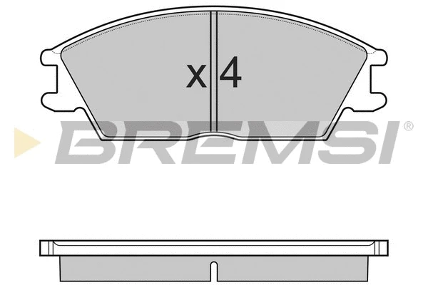 Brake Pad Set, disc brake (BP3124)