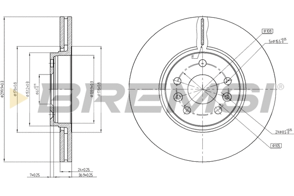 Brake Disc (CD8266V)