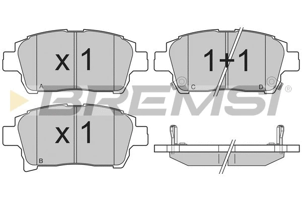 Brake Pad Set, disc brake (BP3201)
