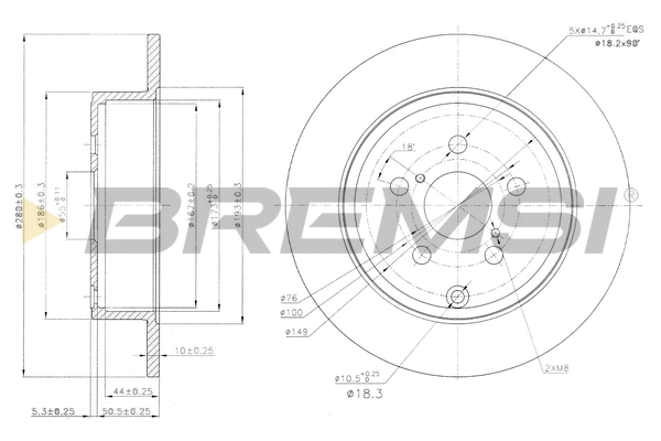 Brake Disc (CD7406S)