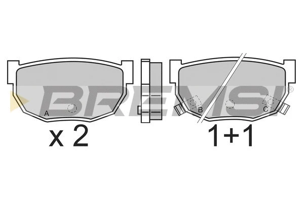 Brake Pad Set, disc brake (BP2303)