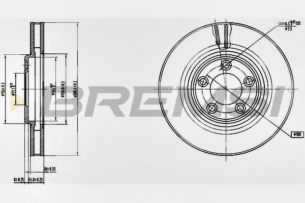 Brake Disc (CD7107V)