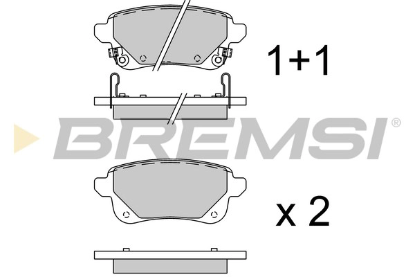 Brake Pad Set, disc brake (BP3920)