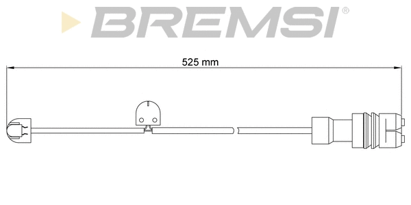 Warning Contact, brake pad wear (WI0711)