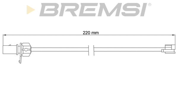 Warning Contact, brake pad wear (WI0780)