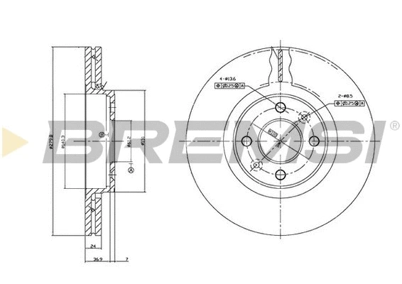 Brake Disc (CD7124V)