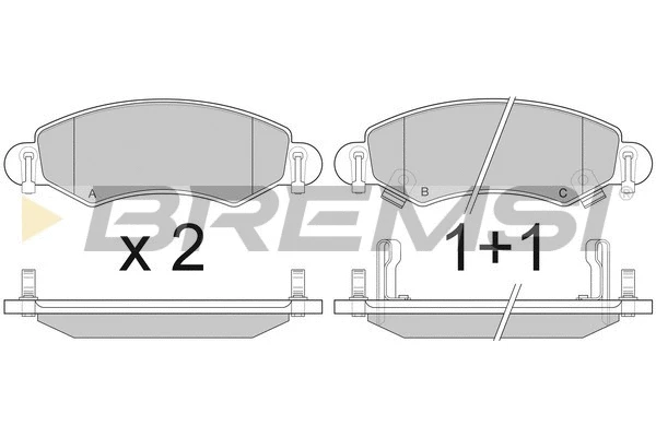 Brake Pad Set, disc brake (BP2907)