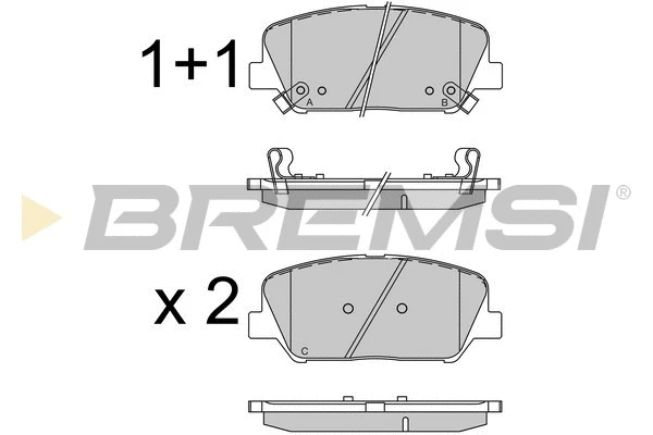 Brake Pad Set, disc brake (BP3531)