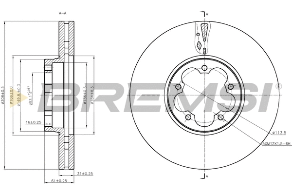 Brake Disc (CD8468V)