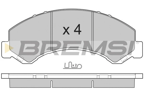 Brake Pad Set, disc brake (BP3236)