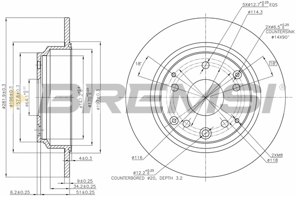 Brake Disc (CD7894S)