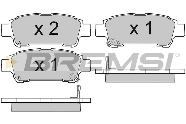 Brake Pad Set, disc brake (BP3042)