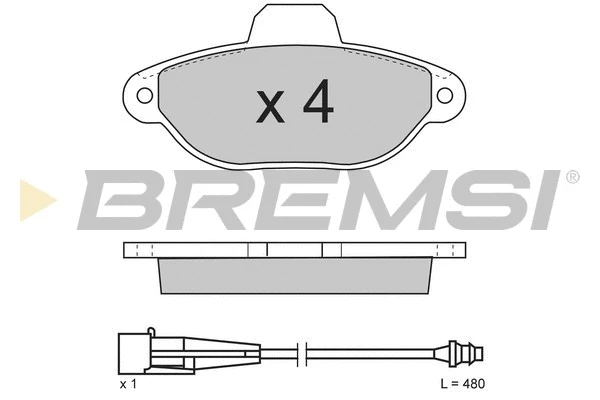 Brake Pad Set, disc brake (BP2626)