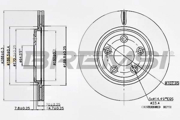 Brake Disc (CD7108V)