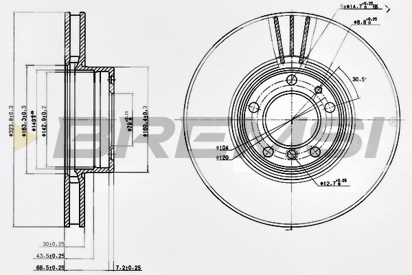 Brake Disc (CD7202V)