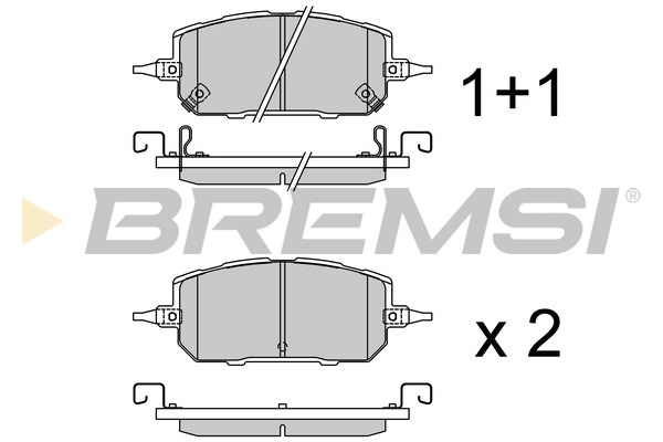 Brake Pad Set, disc brake (BP3930)