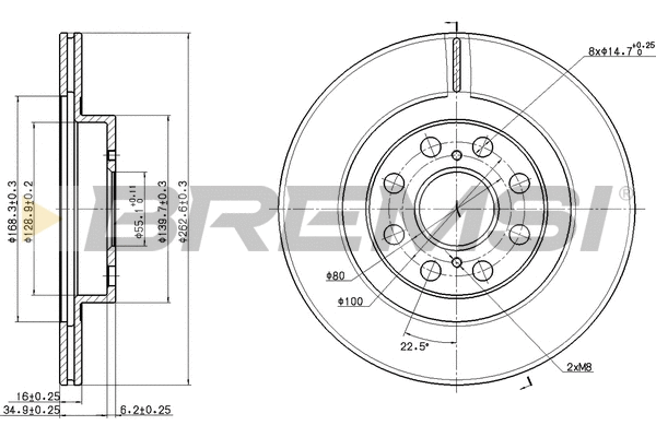 Brake Disc (CD8658V)