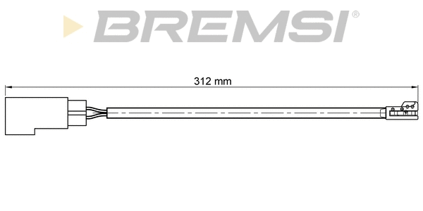 Warning Contact, brake pad wear (WI0770)