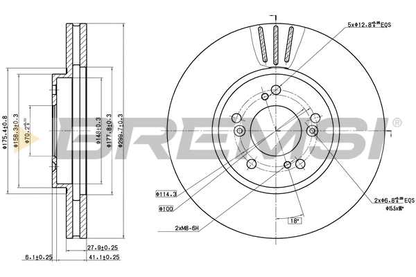 Brake Disc (CD8175V)
