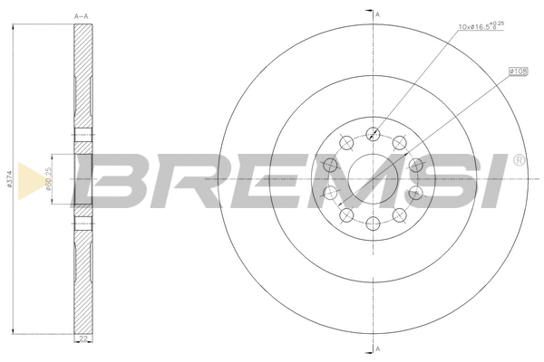 Brake Disc (CD5156S)