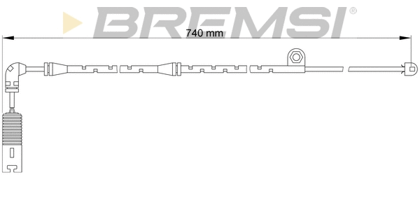 Warning Contact, brake pad wear (WI0610)